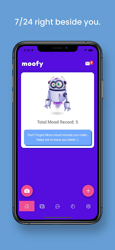 Android application Moofy Mood Journal screenshort