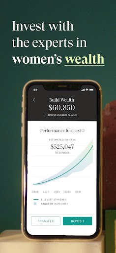 Android application Ellevest: Investing for women screenshort