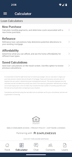 Monument Square Mortgage Screen 2