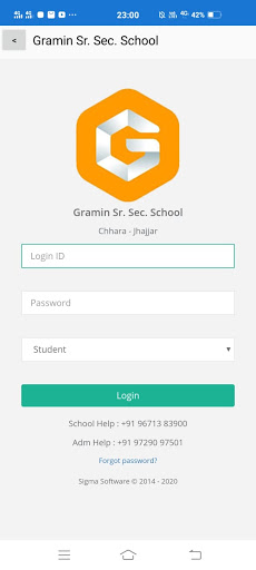 Android application Gramin School Chhara screenshort