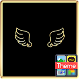 임샤인 심플골드 천사의날개 카카오톡 테마 icon