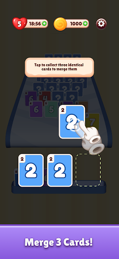 Android application Merge Card 3D screenshort