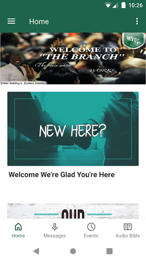 Android application Ned Branch Missionary Baptist screenshort