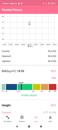 Screenshot of Female Fitness Belly Legs Butt