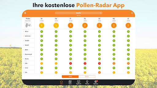 ratiopharm Pollen-Radar