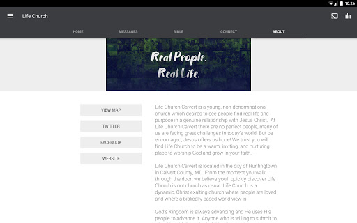 Screenshot of Life Church Calvert
