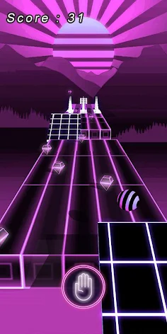 Neon Rolling Ball - Screenshot 3