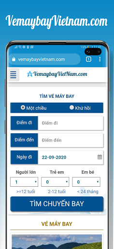 Android application Vé Máy Bay Việt Nam screenshort
