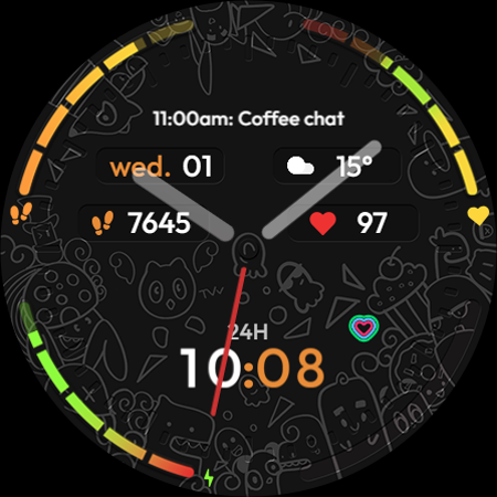 TVV Analog Art Watch Face screenshot 9