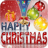 Happy Christmas Zipper Lock icon