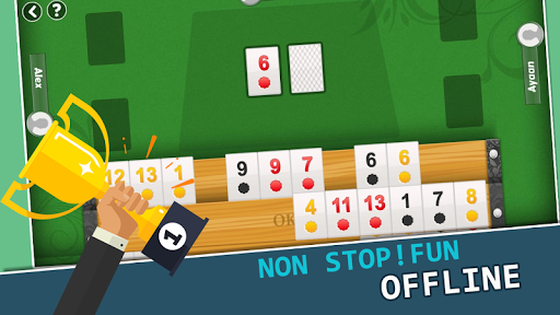 Android application Okey - Turkish Rummy games screenshort