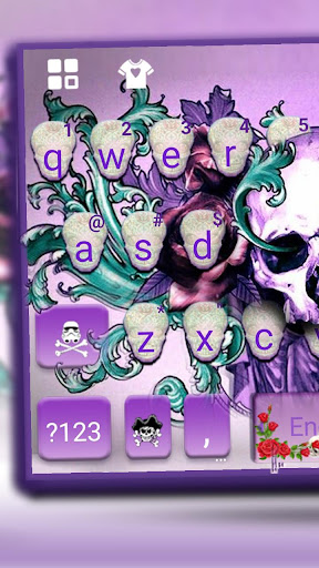 Rose Skull Tattoo Theme Screen 2