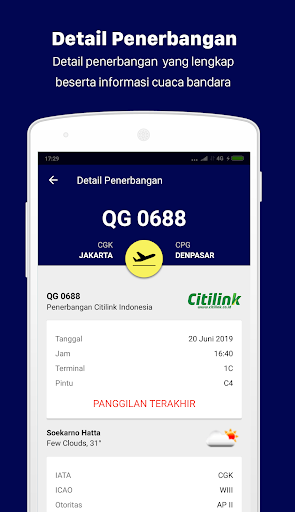 Info Penerbangan Screen 3
