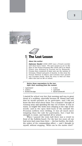 Class 12 English NCERT Book Screen 3