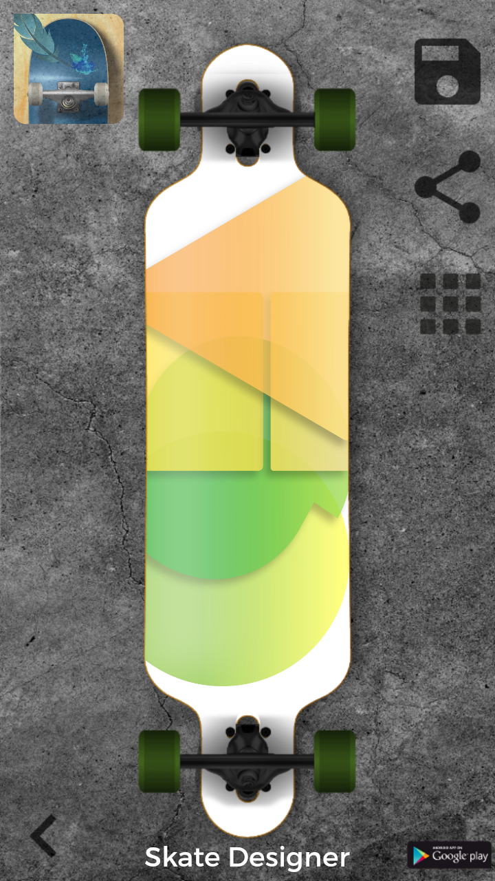 Android application Skate Designer screenshort