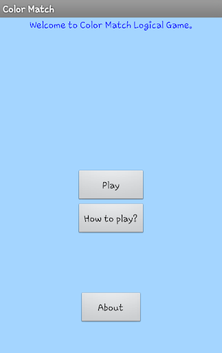Android application Color Match screenshort