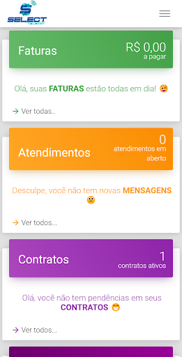 SELECT TELECOM Screen 2