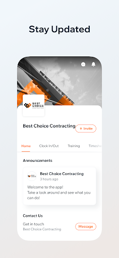 Android application Best Choice Contracting screenshort
