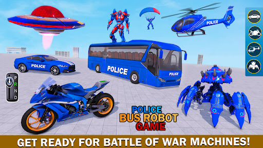 Bus Robot Car War - Robot Game Mod4