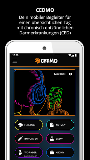 Android application CEDMO screenshort
