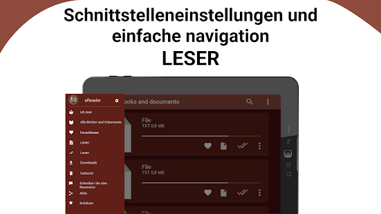 eReader: Leser aller Formate Screenshot