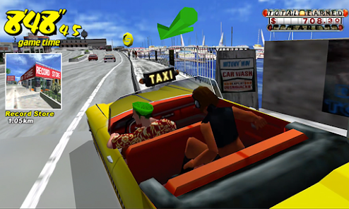 Crazy Taxi (PS2 Gameplay) 