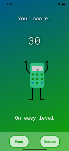 Brain calculator Screen 3