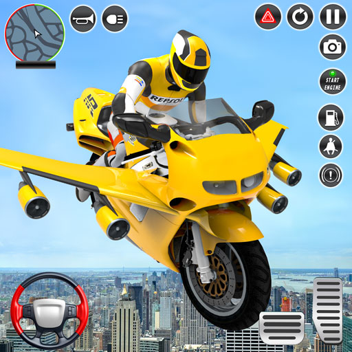 Flying Bike Simulator Bike Gam