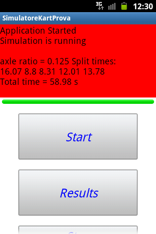 Android application SIMULATOR Go KART car bike screenshort