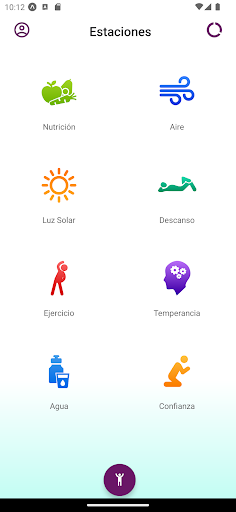 Android application Expo Salud screenshort