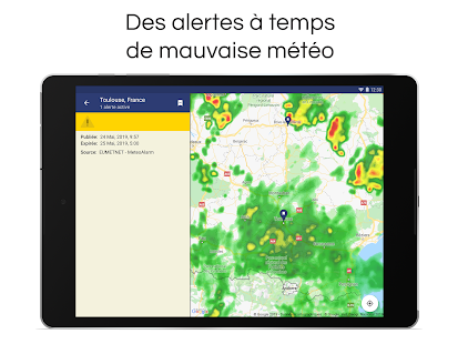 Clime : Radar météo en direct Capture d'écran