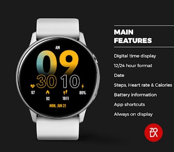 Digital Yellow Watch Face Screenshot