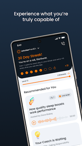 Android application October Health screenshort