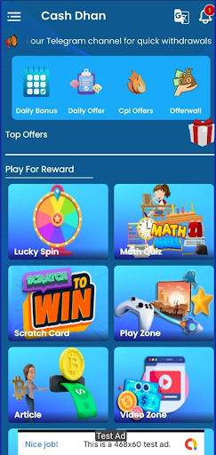 Cash Dhan Earn Cash Rewards Screen 2