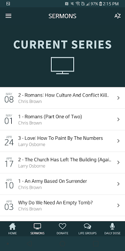 North Coast Church App Screen 3