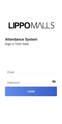 Android application Lippo Malls Attendance System screenshort