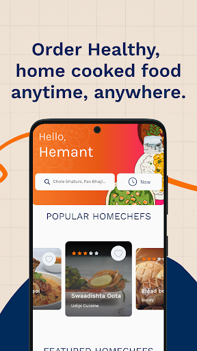 Android application HomeFooody Customer App screenshort