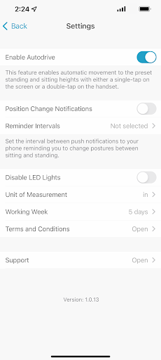 iMovR Jaxson Desk Control Screen 2