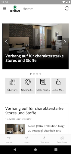 Android application JordanConnect screenshort