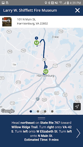 Screenshot of Visit Harrisonburg VA!