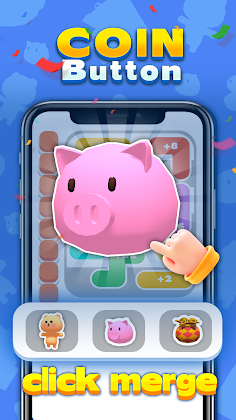 Coin Button:merge wood 2048 - Screenshot 3