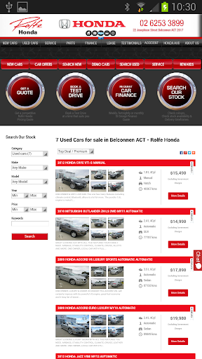 Rolfe Honda Screen 2
