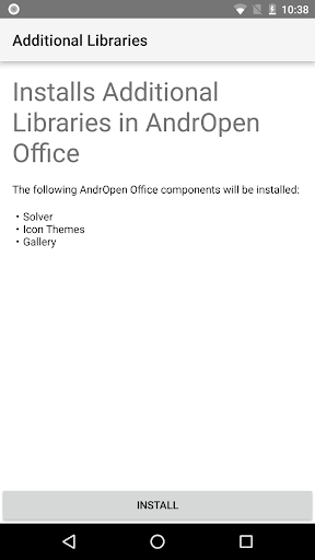 Android application Additional Libraries Pack screenshort