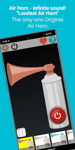 Android application Air Horn sound app screenshort