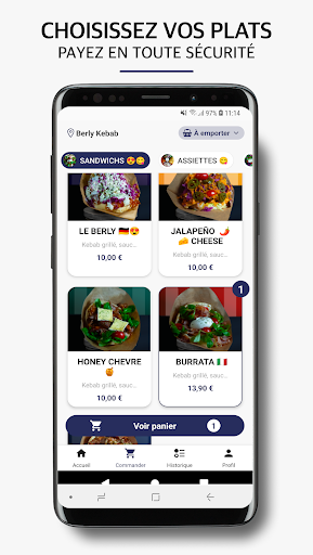 Android application Berly Kebab screenshort