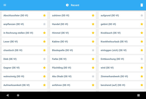Screenshot of Vietnamese-German Dictionary