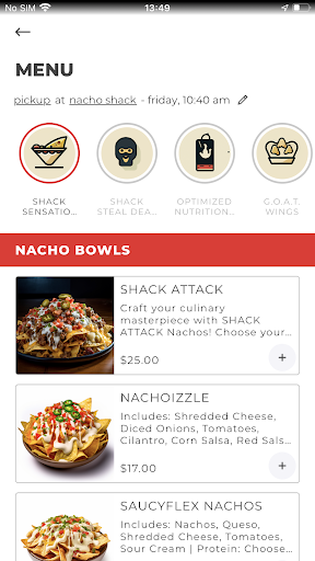 Nacho Shack Screen 3