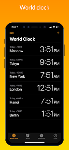 Clock iOS 16 - Clock Phone 14 Screenshot