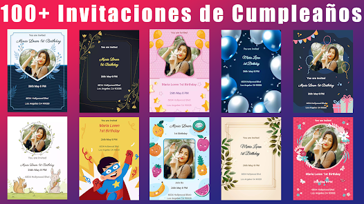 Invitaciones De Cumpleaños Con - Apps en Google Play