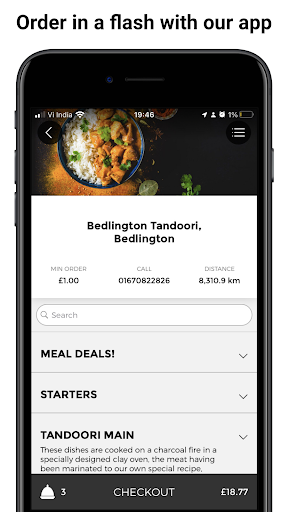 Android application Bedlington Tandoori screenshort